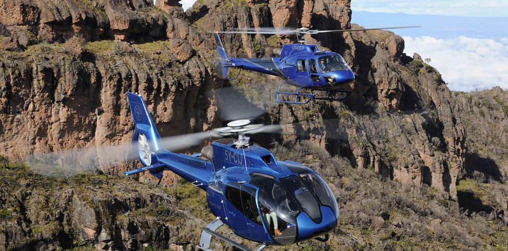 Luxury Mount Kenya Helicopter Safari Tour